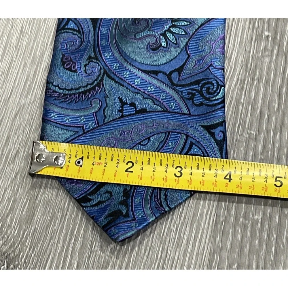 ROBERT TALBOTT Best Of Class NORDSTROM Paisley HIP Blue Purple SILK NECK‎ TIE